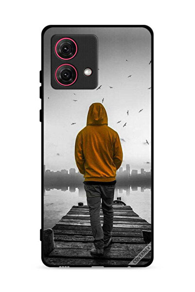 Covernex غطاء حماية لهاتف موتورولا موتو جي 84 5 جي - فتى حزين يمشي