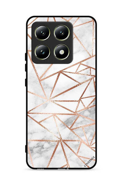 Covernex غطاء حماية لهاتف Xiaomi 14T 5G بنمط رخامي وورق جدران