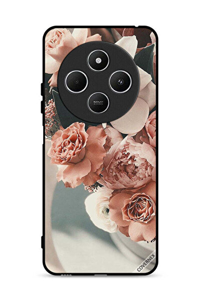Covernex غطاء حماية لهاتف شاومي ريدمي 14 سي 4G، باقة من أزهار الخوخ الجميلة