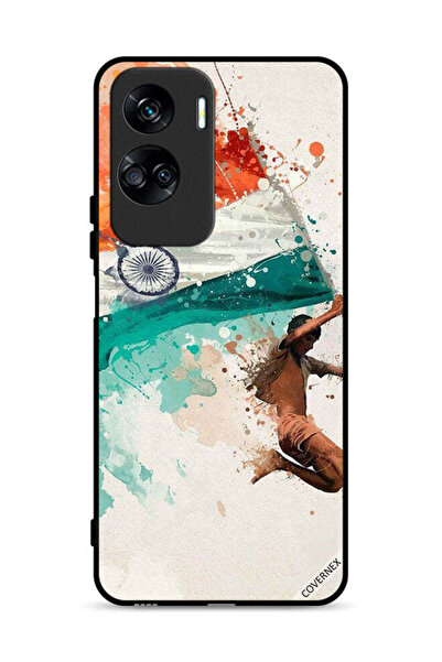 Covernex غطاء حماية لهاتف Honor 90 Lite 5G يحمل علم الهند أثناء الطيران