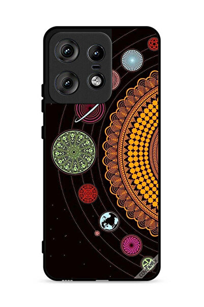 Covernex غطاء حماية لهاتف موتورولا إيدج 50 برو 5G، مزخرف بفن النظام الشمسي ال...