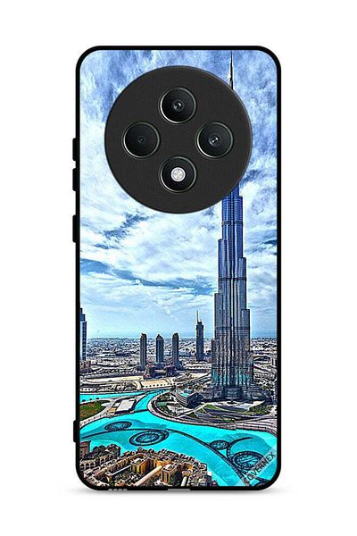 Covernex غطاء حماية لهاتف Oppo Reno12 F 4G، برج خليفة، غيوم تلامس السحاب