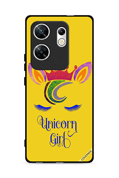 Covernex غطاء حماية لهاتف Infinix Zero 30 4G برسومات فتاة وحيد القرن