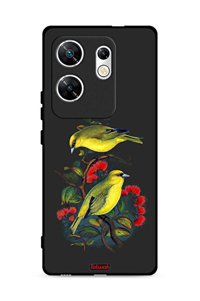 Tolwak غطاء حماية لهاتف Infinix Zero 30 4G بطبعة طيور