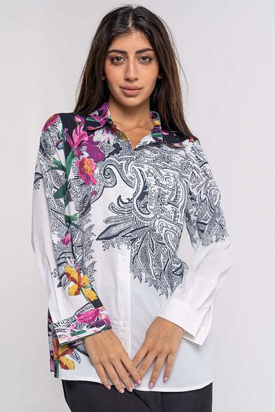 Nichii Multicolored Floral Women's Long Sleeve Shirt