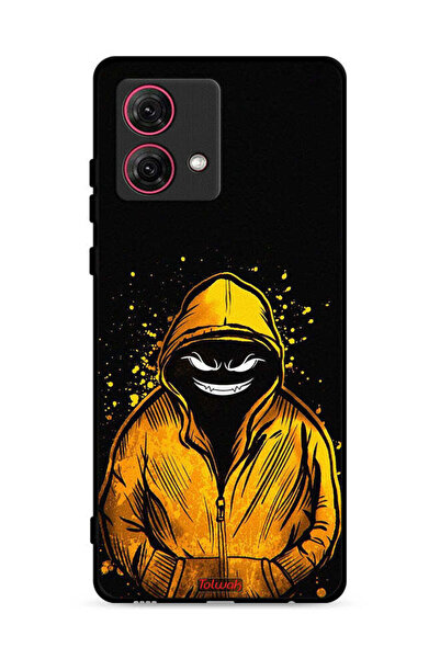 Tolwak غطاء حماية لهاتف موتورولا موتو جي 84 5 جي برسومات مارشميلو بوي