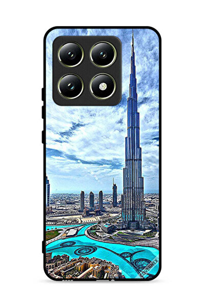 Covernex غطاء حماية لهاتف شاومي 14T 5G، برج خليفة، غيوم تلامس السحاب