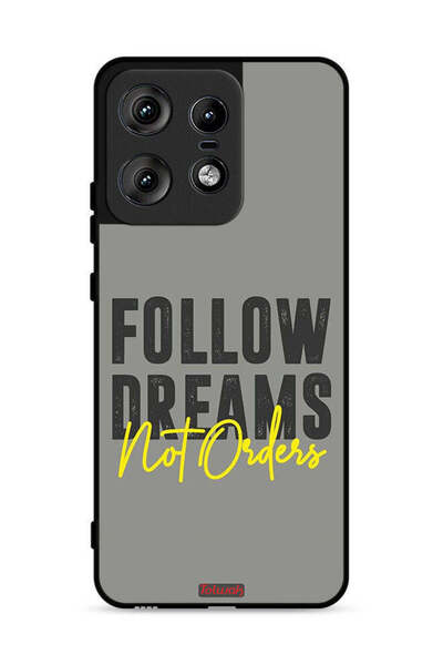 Tolwak غطاء حماية لهاتف موتورولا إيدج 50 برو 5G - اتبع الأحلام وليس الأوامر