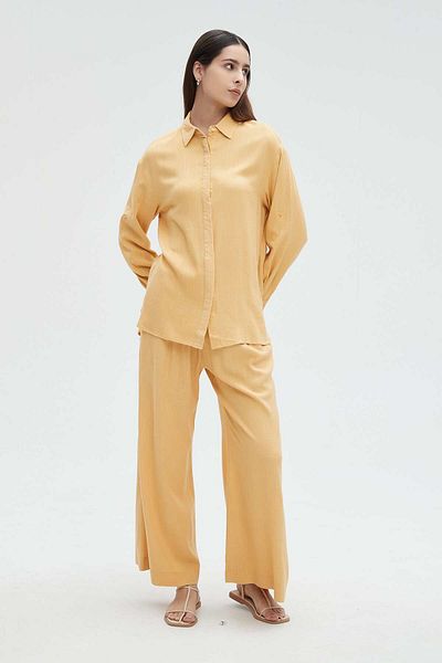 Nichii Women's Long Pants with Waist Tie