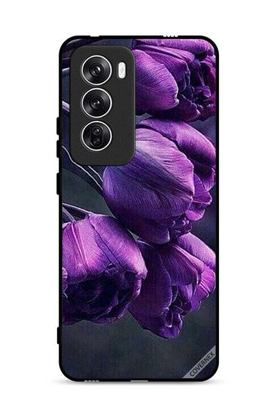 Covernex غطاء حماية لهاتف Oppo Reno12 5G - زهور داكنة