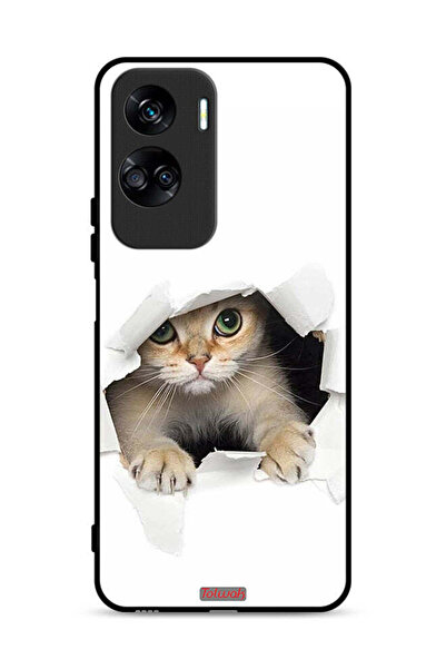 Tolwak غطاء حماية لهاتف Honor 90 Lite 5G بطبعة قطة