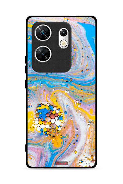 Tolwak غطاء حماية لهاتف Infinix Zero 30 4G بأحجار كريمة ملونة تجريدية