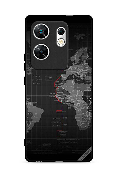 Covernex غطاء حماية لهاتف Infinix Zero 30 4G بتصميم خريطة العالم