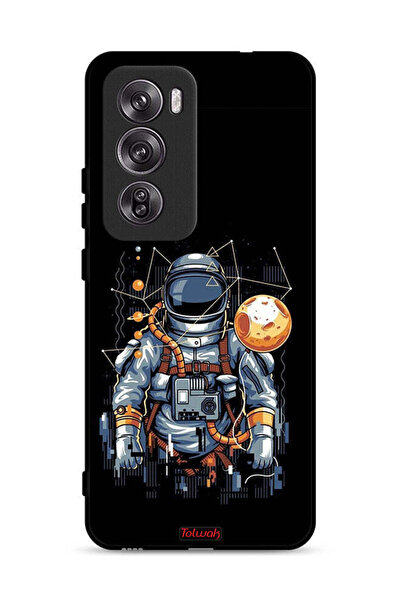 Tolwak غطاء حماية Oppo Reno12 Pro 5G بتصميم رائد فضاء تجريدي