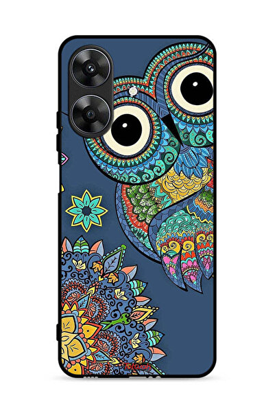 Tolwak غطاء حماية لهاتف Realme Note 60 4G بتصميم بومة زهرية