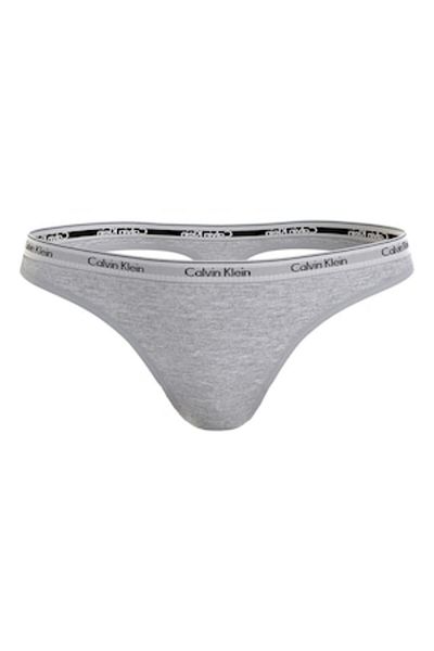 Calvin Klein Chiloți tanga cu bandă cu logo, gri melanj, M