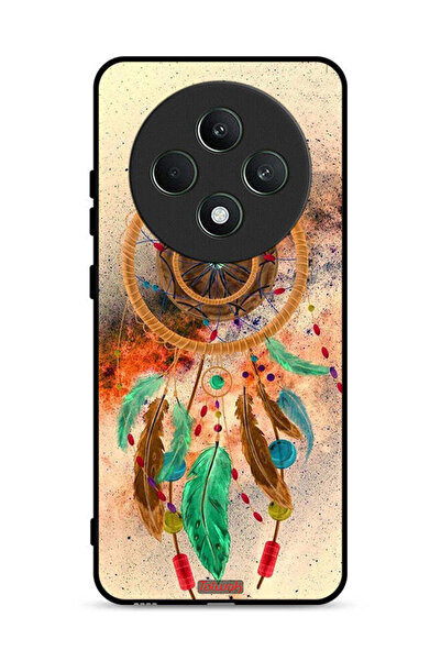 Tolwak غطاء حماية لهاتف Oppo Reno12 F 5G بتصميم ريش ماندالا معلق