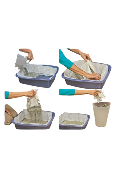 OEM Set of 8 reusable cat litter filters for odor control and easy cleaning