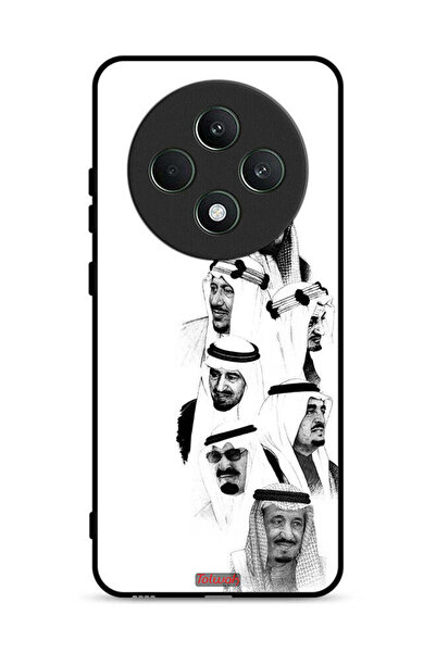Tolwak غطاء حماية لهاتف Oppo Reno12 F 5G برسومات ملوك السعودية باللونين الأبي...