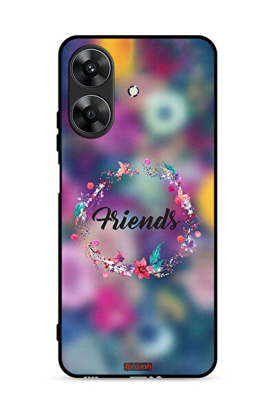 Tolwak غطاء حماية لهاتف Realme Note 60 4G، رسمة خاتم أصدقاء الزهور