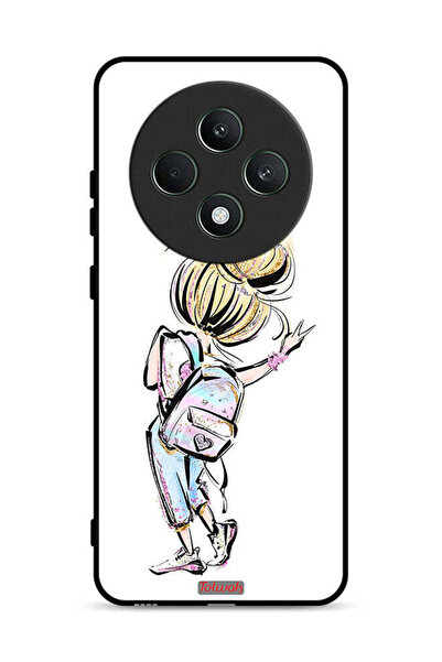 Tolwak غطاء حماية لهاتف Oppo Reno12 F 5G برسومات فتاة المدرسة