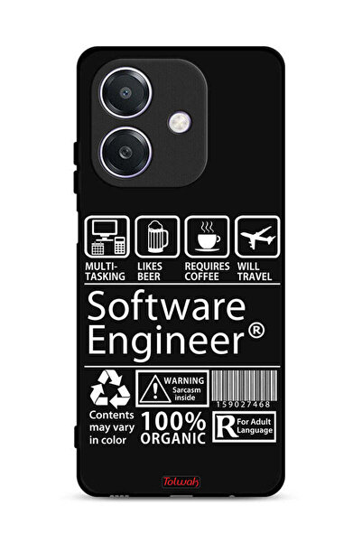 Tolwak غطاء حماية لهاتف Oppo A3x 5G، ملصق مهندس برمجيات