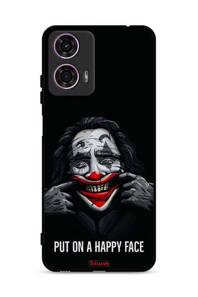 Tolwak غطاء حماية لهاتف موتورولا موتو جي 24 4G بوجه سعيد