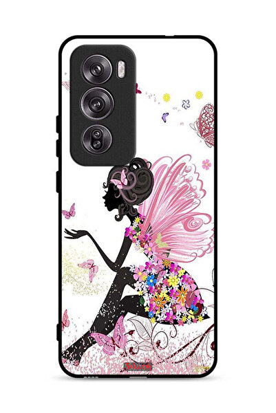 Tolwak غطاء حماية Oppo Reno12 Pro 5G بتصميم فتاة الفراشة
