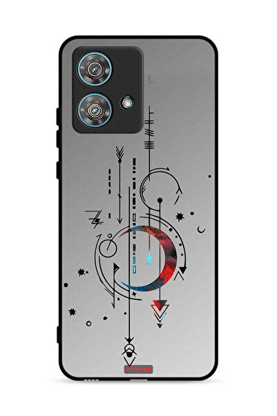 Tolwak غطاء حماية لهاتف موتورولا إيدج 40 نيو 5G بنقشة فنية للقمر والسهام