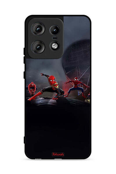 Tolwak Motorola Edge 50 Pro 5G Protective Case Cover Three Spiders