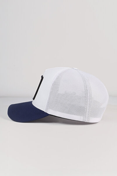 BlackBörk Number 7 Logo Navy-White Trucker Hat