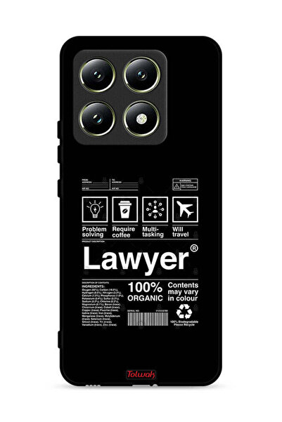 Tolwak Xiaomi 14T 5G Protective Case Cover Lawyer Sticker