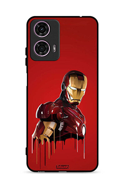 Tolwak غطاء حماية لهاتف موتورولا موتو جي 24 4G برسومات الرجل الحديدي