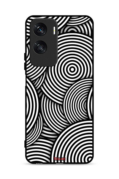 Tolwak غطاء حماية لهاتف Honor X50i 5G بنمط دوائر وهمية