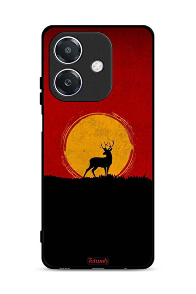 Tolwak غطاء حماية Oppo A3 5G بتصميم غزال وقمر