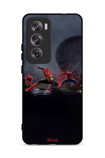 Tolwak Oppo Reno12 Pro 5G Protective Case Cover Three Spiders