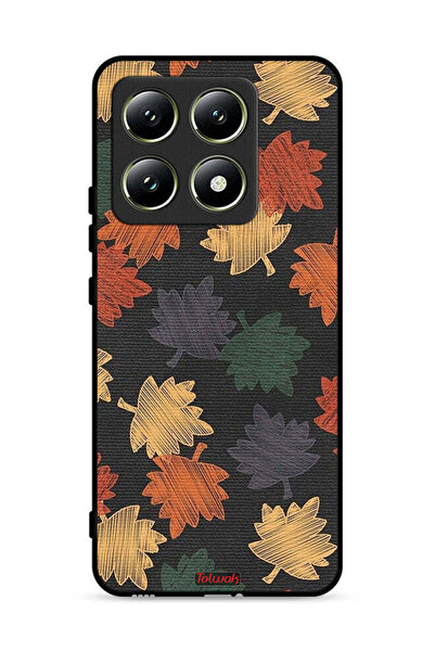 Tolwak غطاء حماية لهاتف شاومي 14T 5G برسومات أوراق الخريف