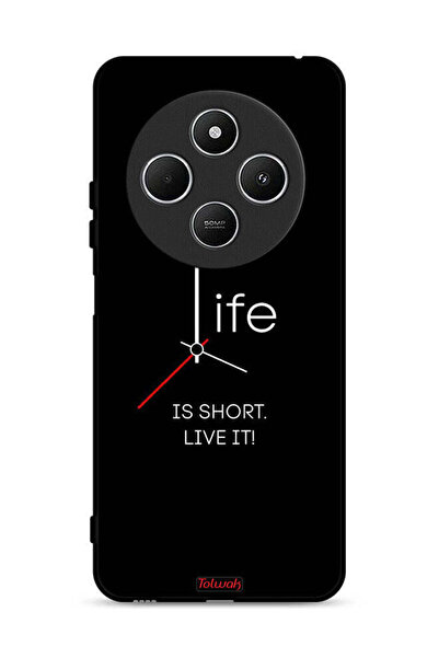 Tolwak Xiaomi Redmi 14R 5G Protective Case Cover Life Is Short Live It