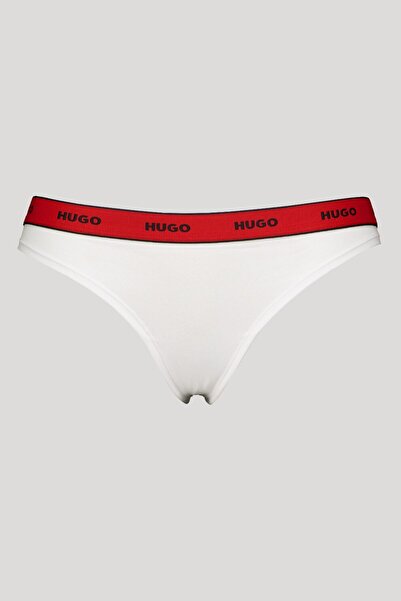 HUGO , Thong Undergarments with Logo, Red, White, M