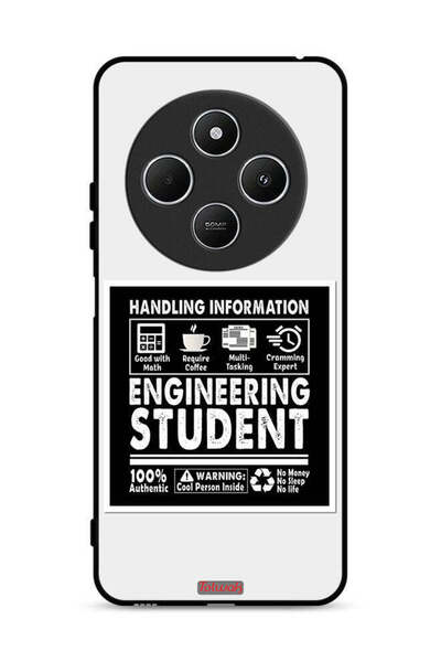 Tolwak غطاء حماية لهاتف شاومي ريدمي 14R 5G، ملصق طالب الهندسة