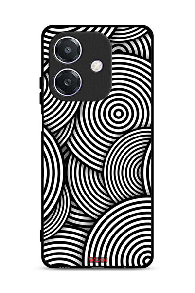 Tolwak غطاء حماية لهاتف Oppo A3 5G بنمط دوائر وهمية