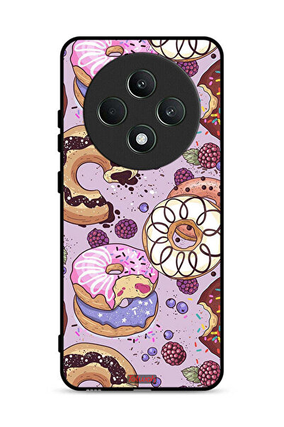 Tolwak غطاء حماية لهاتف Oppo Reno12 F 5G برسومات دونات فنية