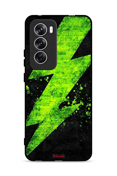 Tolwak غطاء حماية لهاتف Oppo Reno12 5G بنمط كهربائي