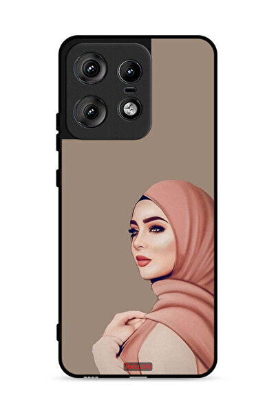 Tolwak غطاء حماية لهاتف موتورولا إيدج 50 برو 5G، فتاة محجبة جميلة