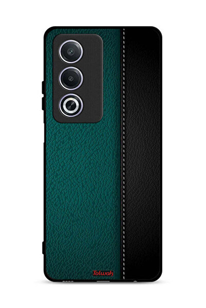 Tolwak غطاء حماية جلدي بنمط هندسي لهاتف Oppo A3 Pro 5G