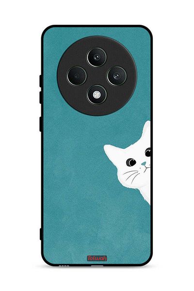 Tolwak غطاء حماية لهاتف Oppo Reno12 F 5G بتصميم قطة