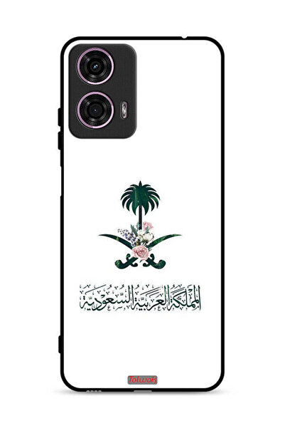 Tolwak غطاء حماية لهاتف موتورولا موتو جي 24 4G، شعار المملكة العربية السعودية...