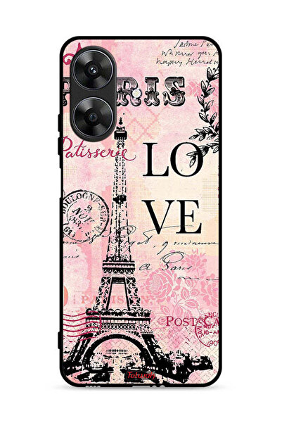 Tolwak غطاء حماية لجهاز Realme Note 60 4G بطبعة باريس لوف