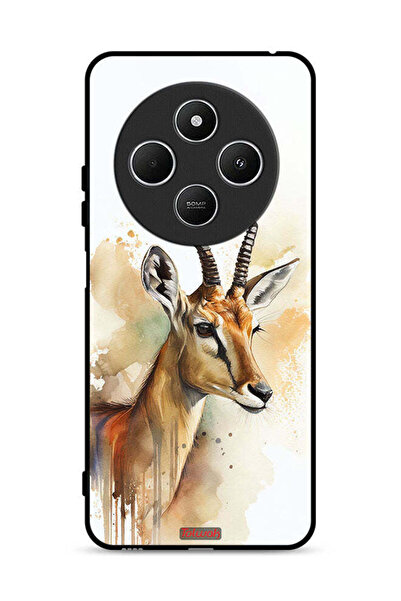 Tolwak غطاء حماية لهاتف شاومي ريدمي 14 سي 4G بطبعة غزال تجريدية