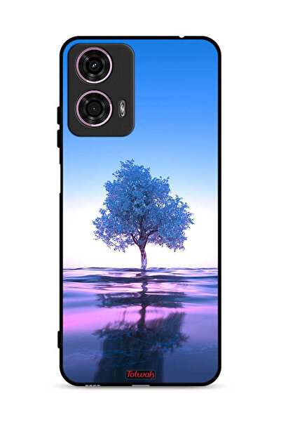 Tolwak Motorola Moto G24 4G Protective Case Cover Tree Neon Body Of Water Ref...